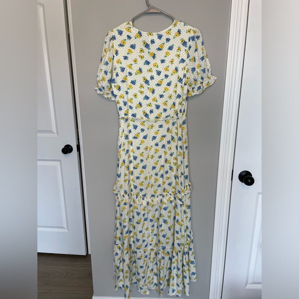 Lost + Wander Mama Mia Ruffled Floral Wrap Dress NWT - Picture 7 of 12